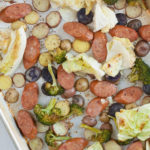 easy one sheet pan dinner kielbasa sausage cabbage potato