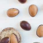 healthy chocolate peanut butter cup eggs easter candy