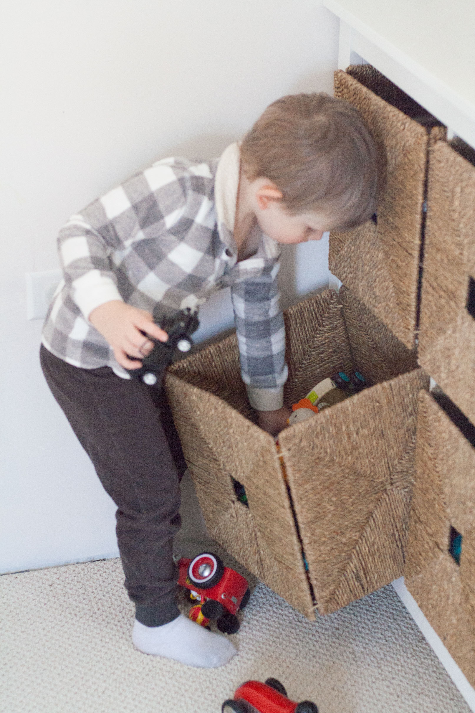 organizing decluttering kids toddler playroom toys