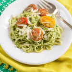 Pesto Zucchini Noodles zoodles recipe easy