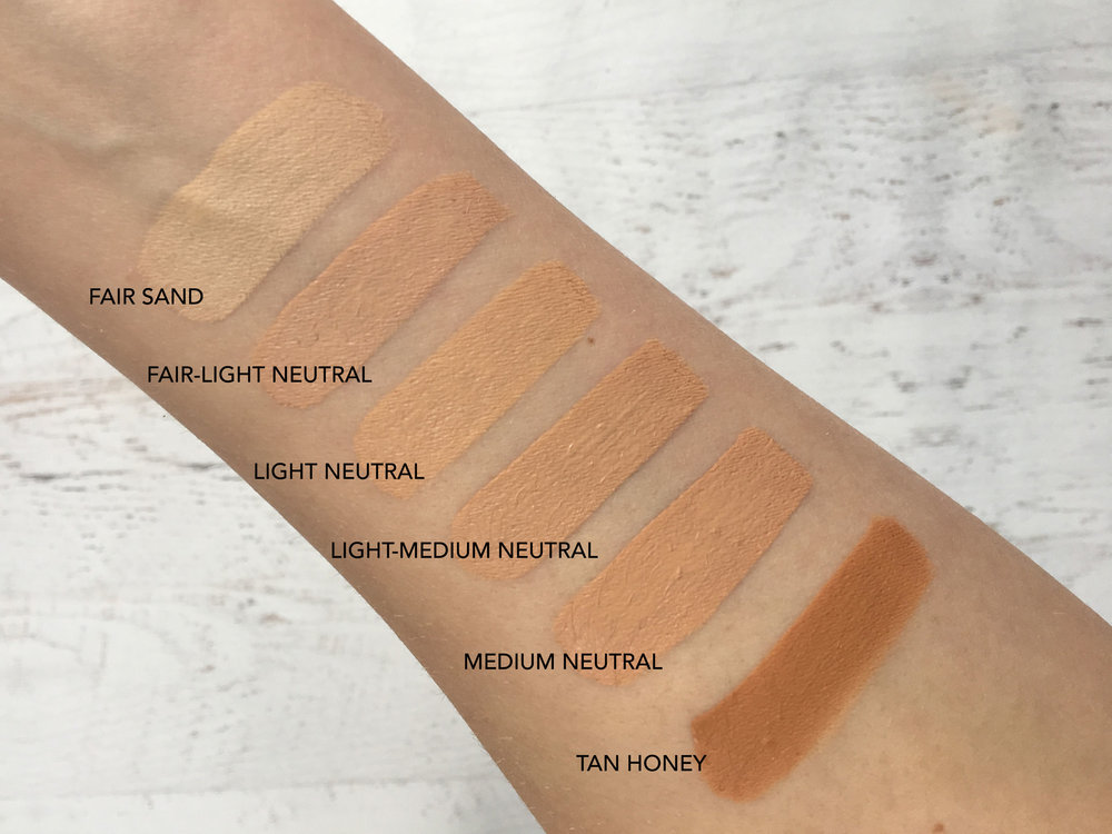 tarte shape tape concealer swatches fair light neutral