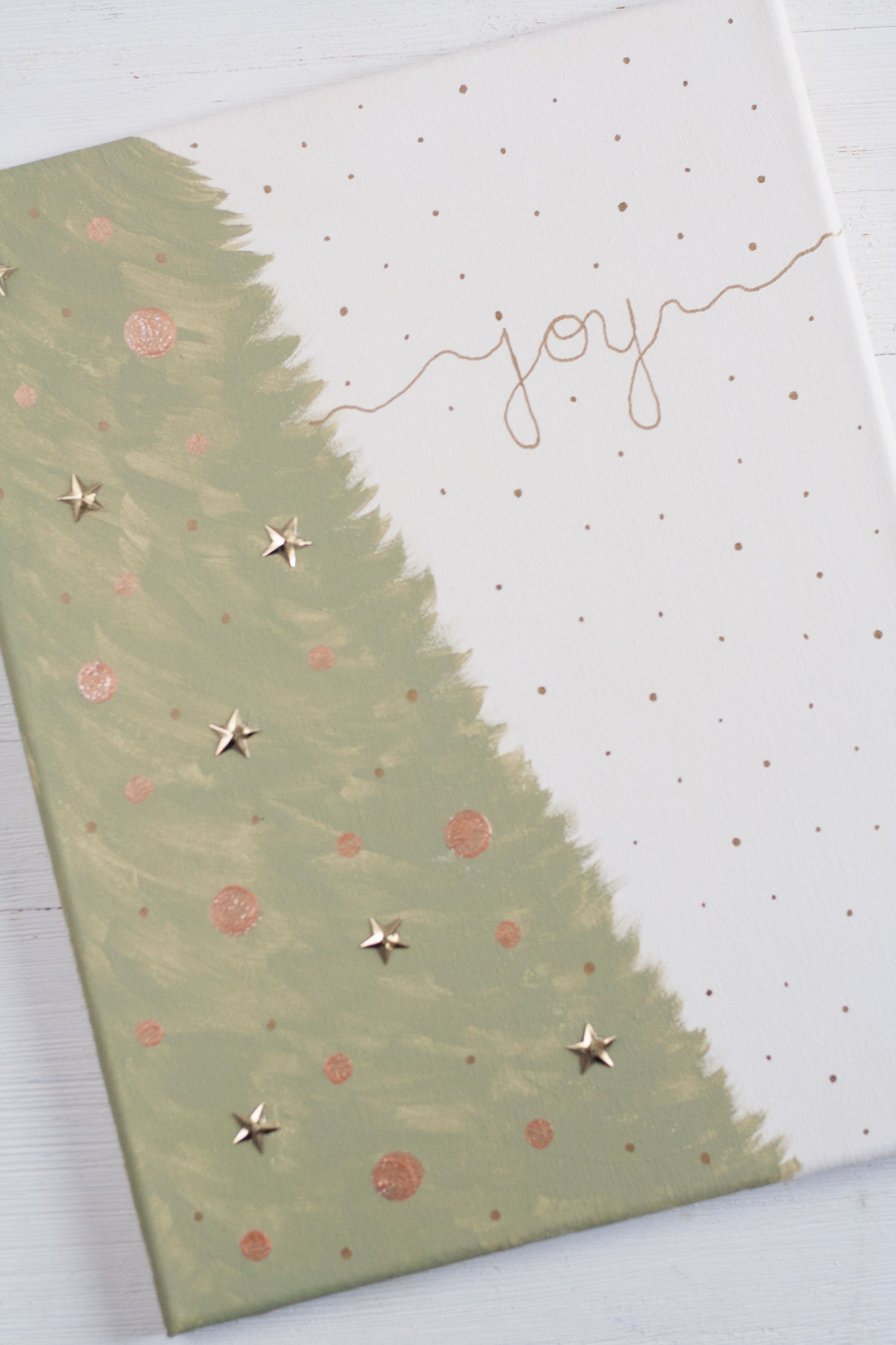 diy host holiday paint and sip party easy christmas tree painting