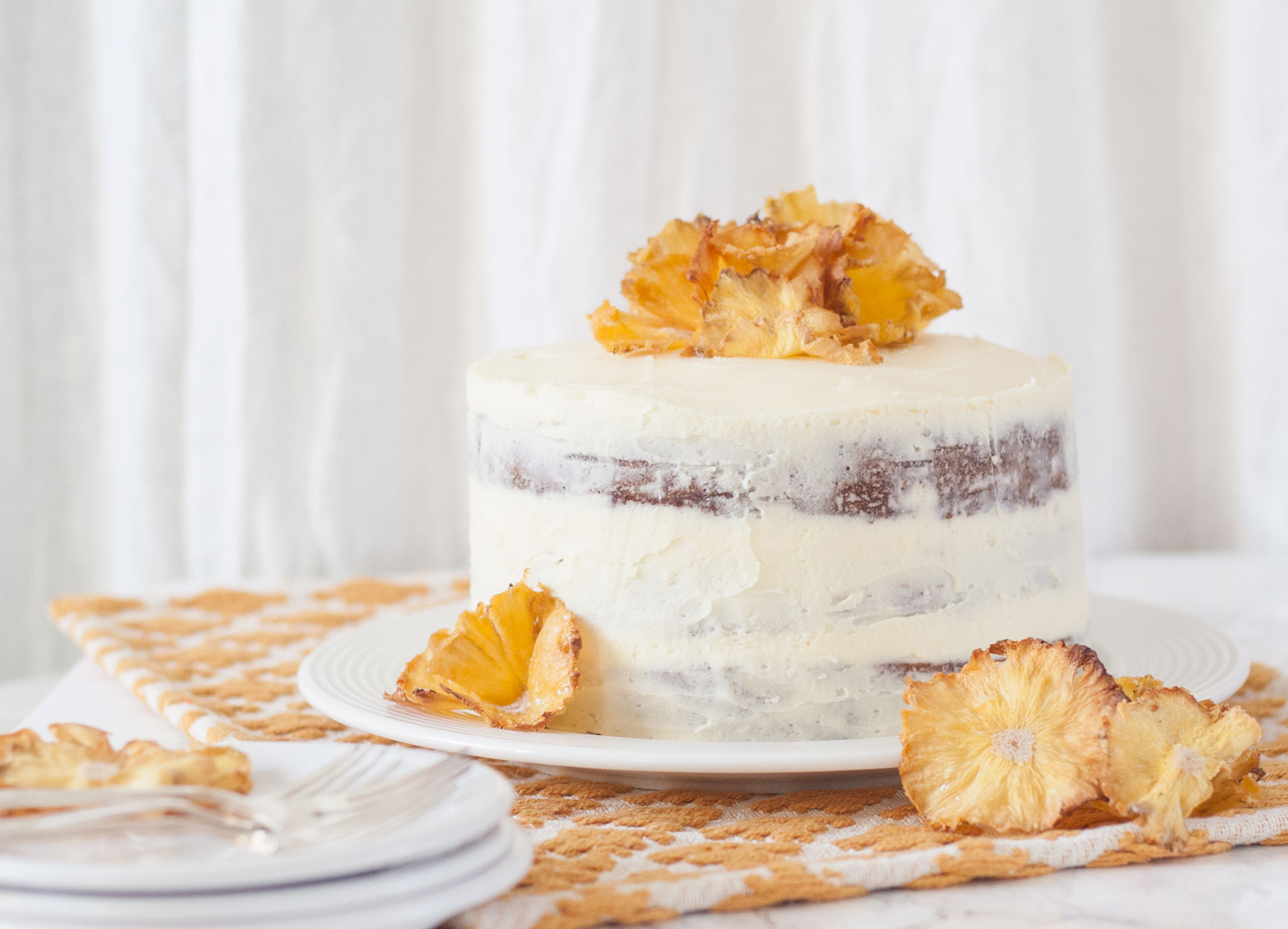 best ever moist naked carrot cake recipe with crushed pineapple and pineapple flowers