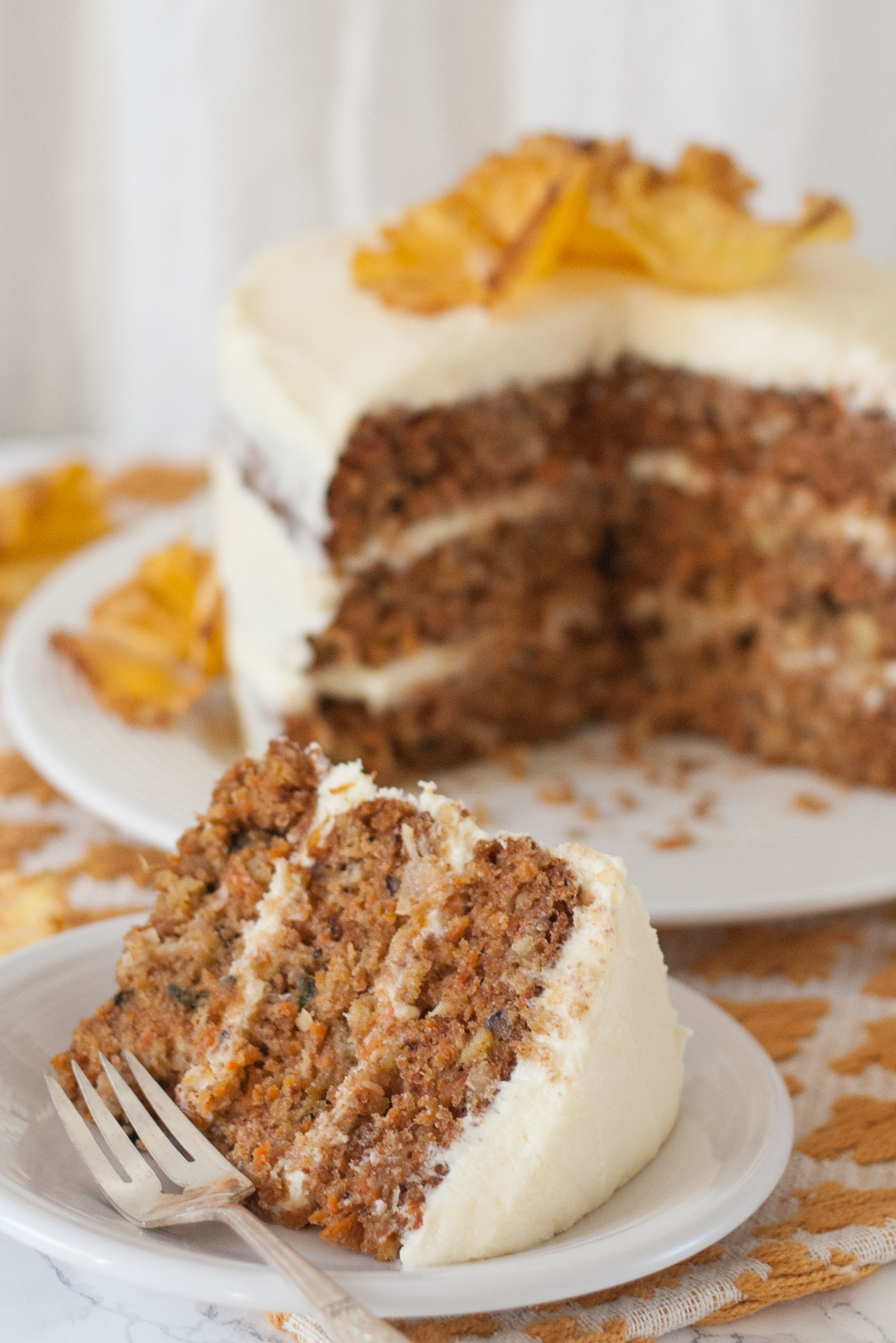 best ever moist naked carrot cake recipe with crushed pineapple and pineapple flowers