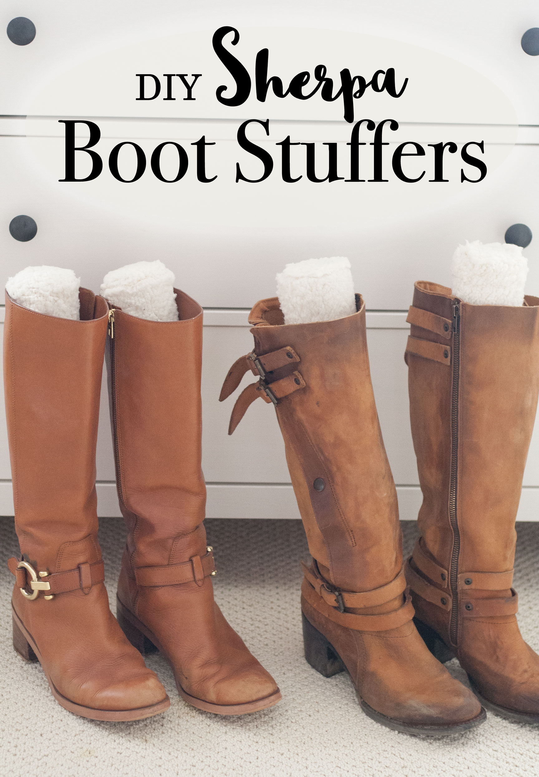 DIY Sherpa Stylish Boot Stuffer Stand Organization