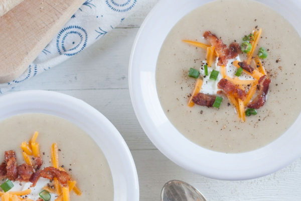 loaded baked potato cauliflower soup recipe