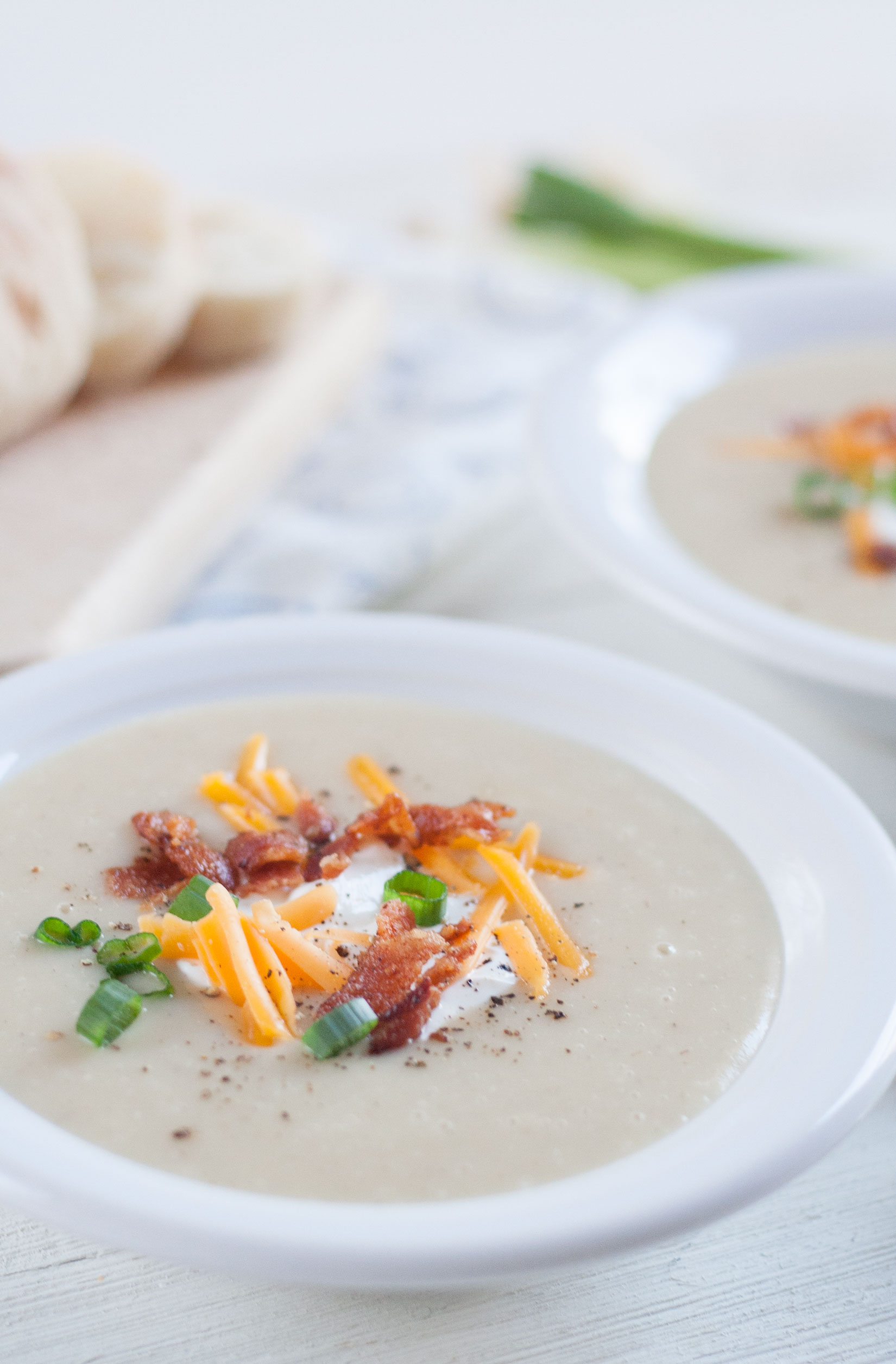 loaded baked potato cauliflower soup recipe