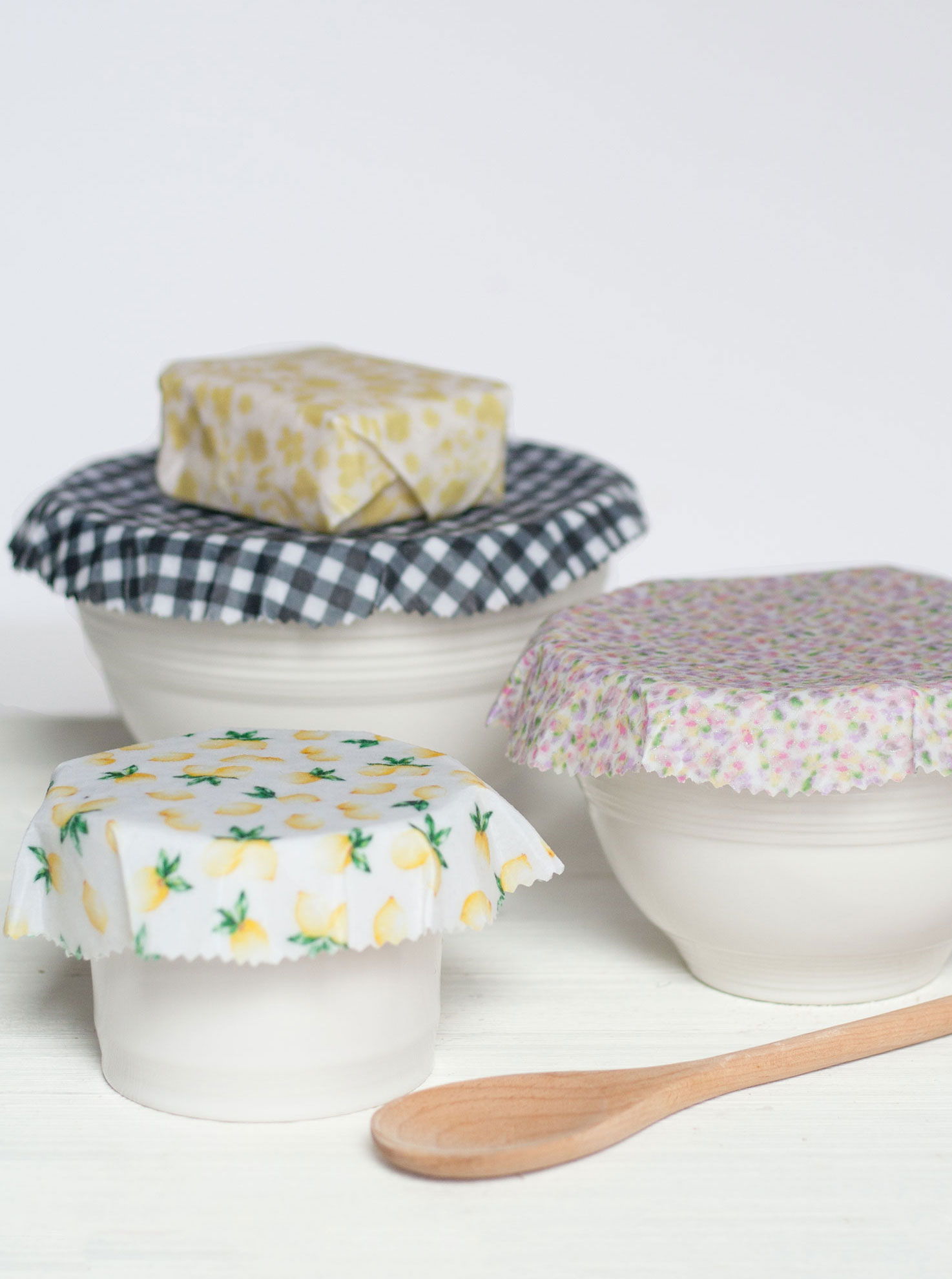 DIY Reusable Oilcloth Bowl Covers - Sugar and Charm
