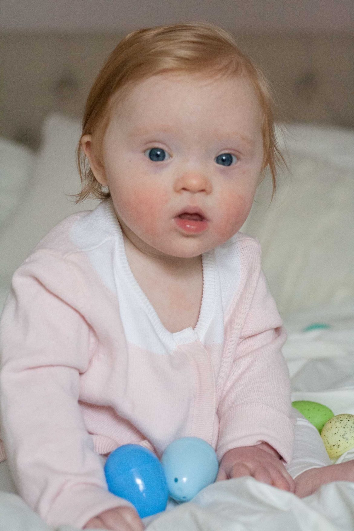 elsa 10 month baby update down syndrome development