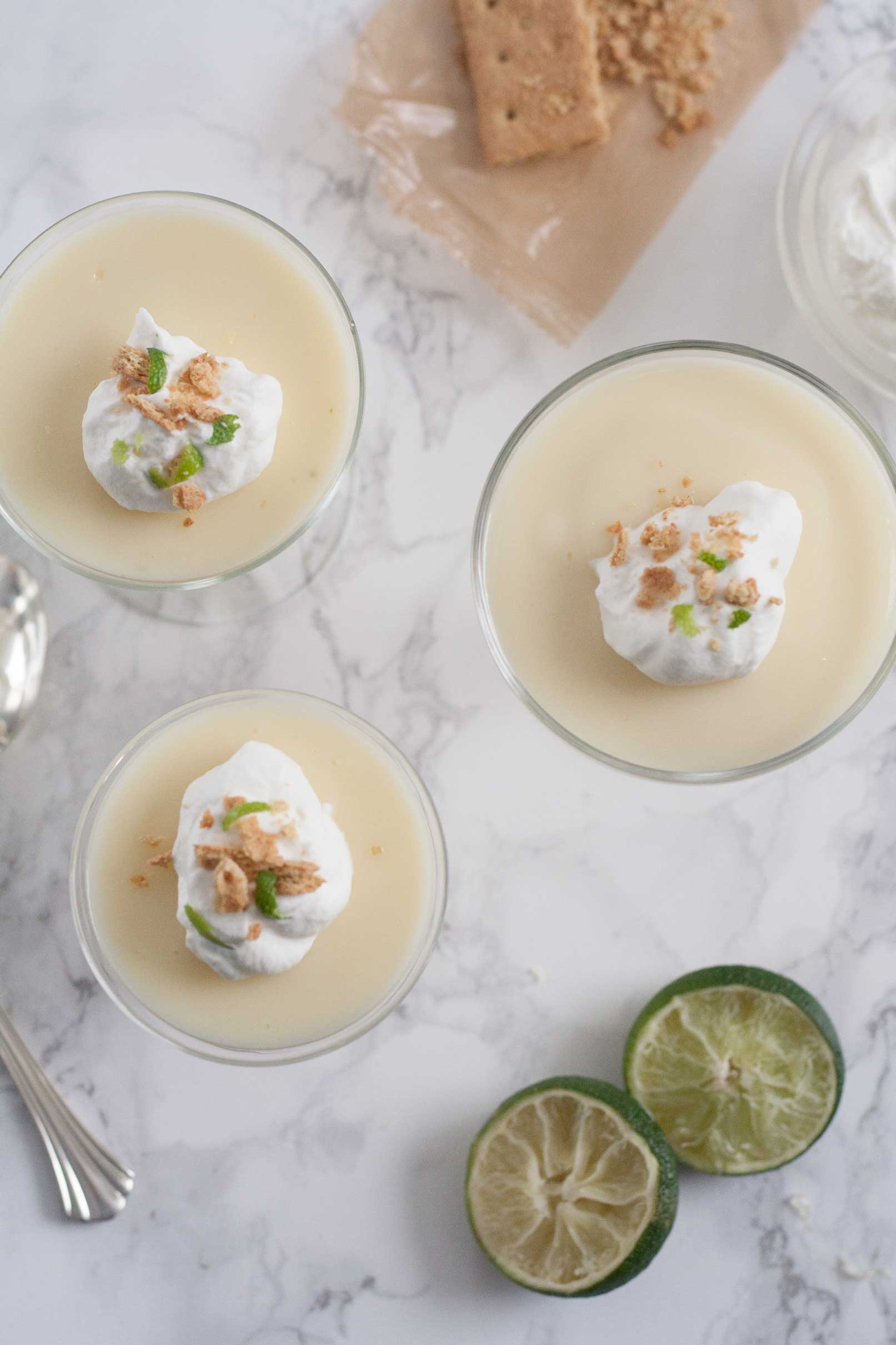 easy key lime posset pudding custard cup recipe