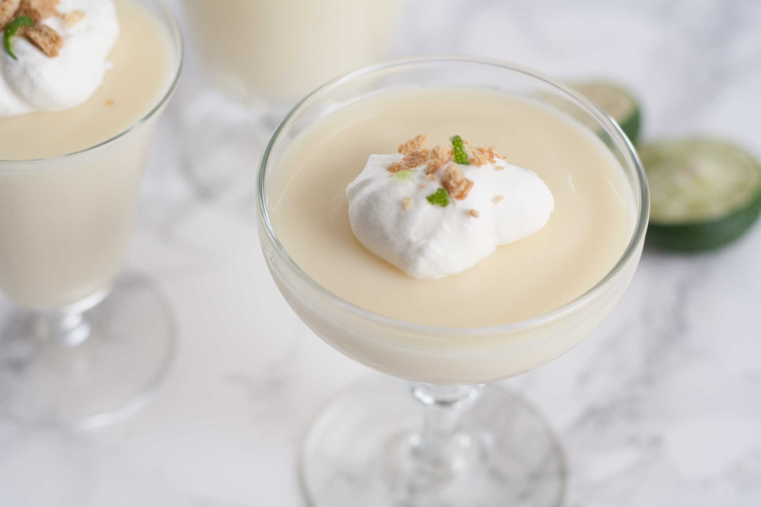 easy key lime posset pudding custard cup recipe