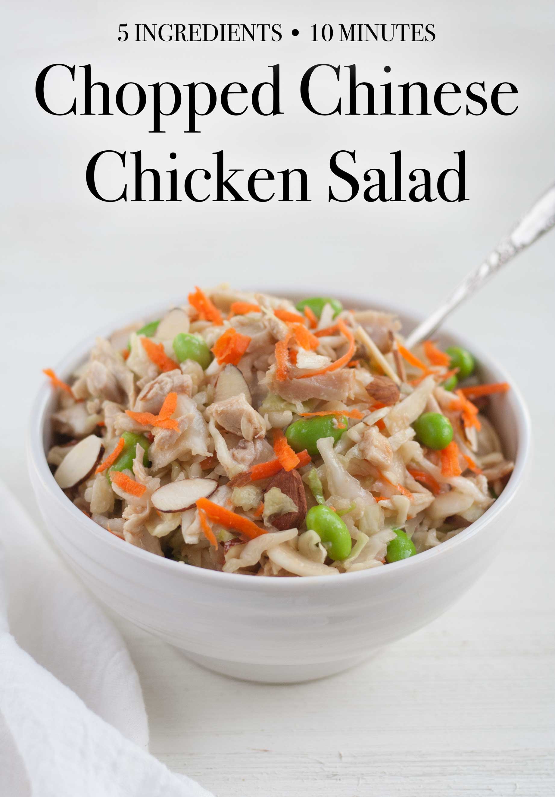 easy 5 ingredient chinese chopped chicken salad recipe