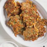 easy zucchini corn veggie fritter recipe