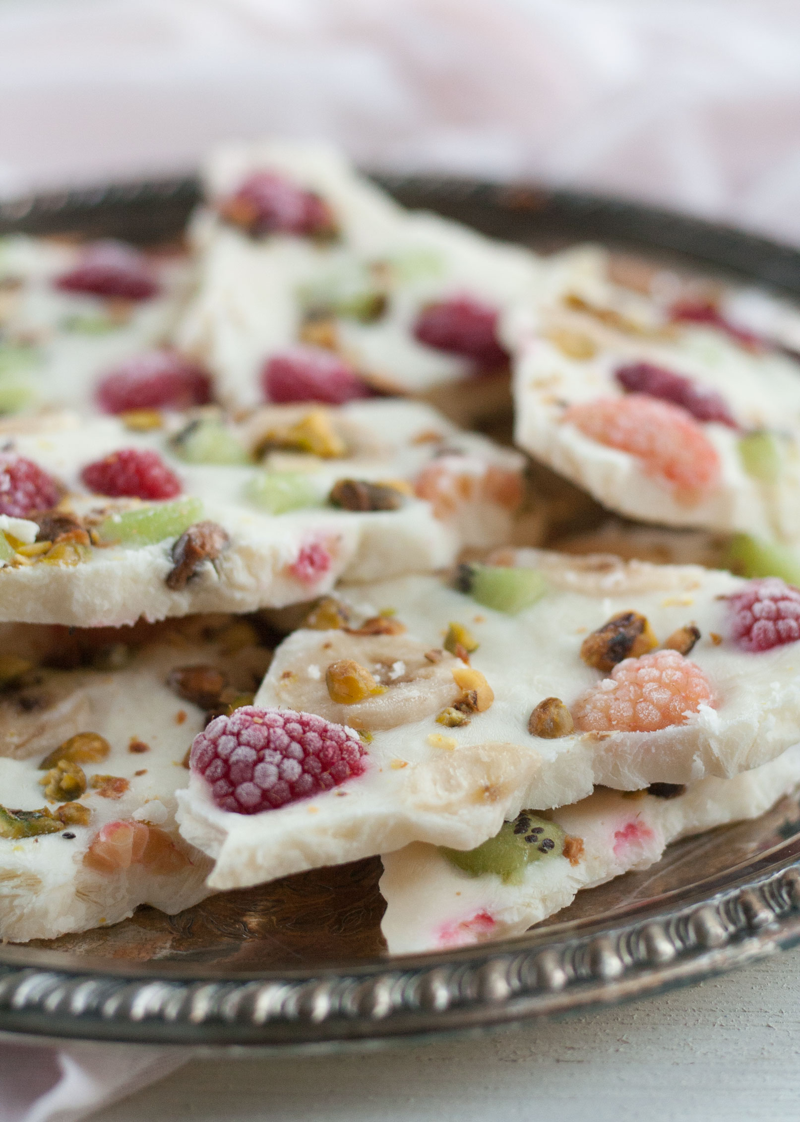 healthy easy frozen fruit yogurt bark recipe