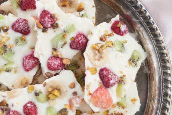 healthy easy frozen fruit yogurt bark recipe