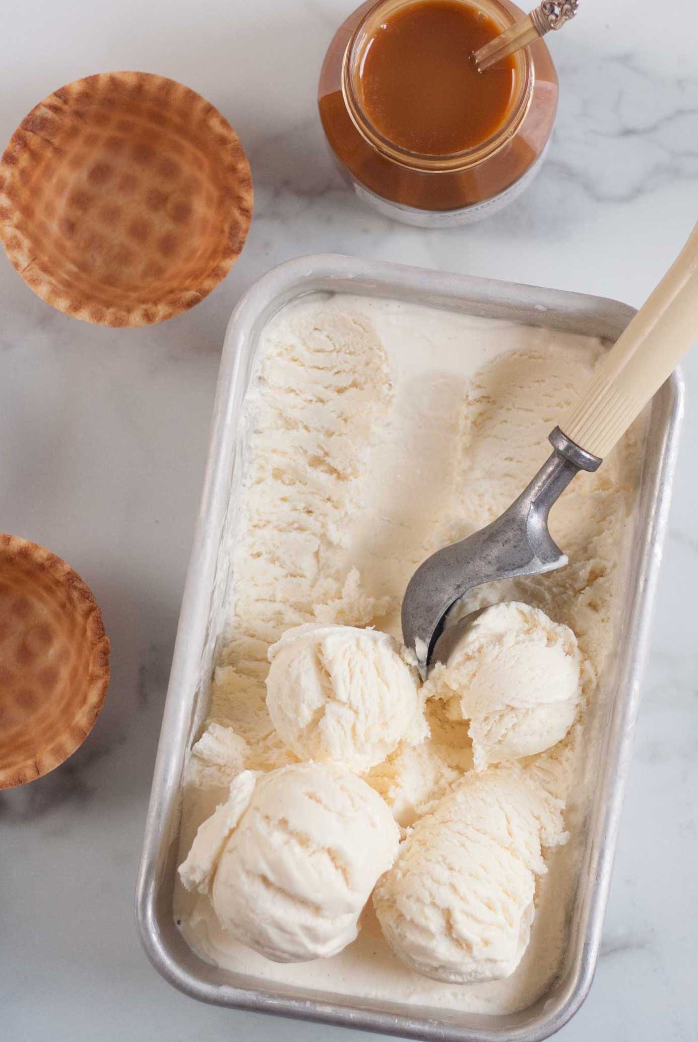 homemade vanilla ice cream