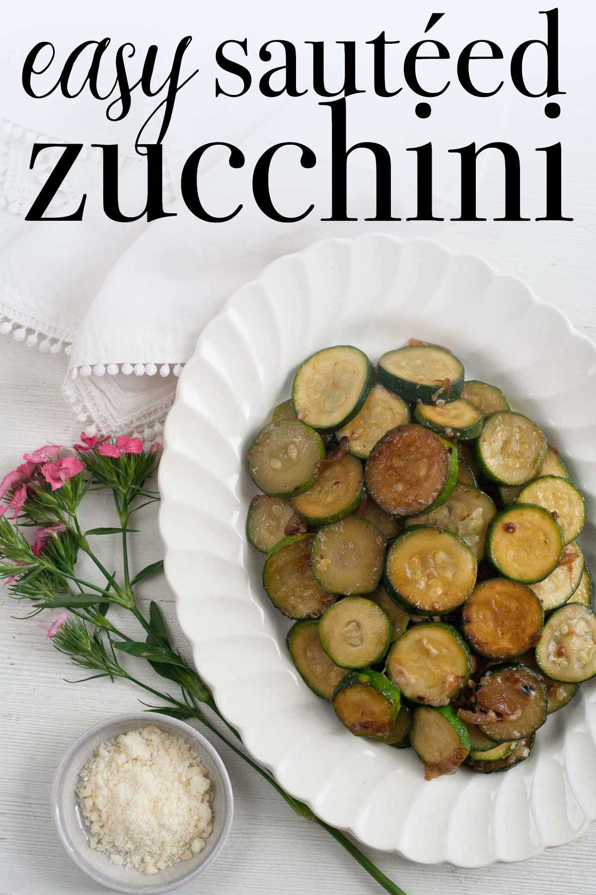 easy sautéed zucchini parmesan