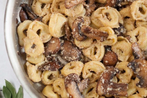 fast easy pasta brown butter sage mushroom tortellini