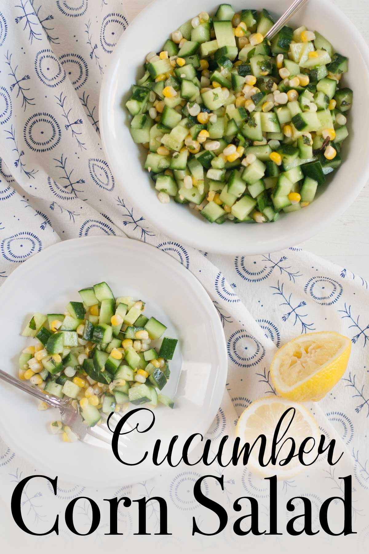 easy simple corn cucumber salad recipe