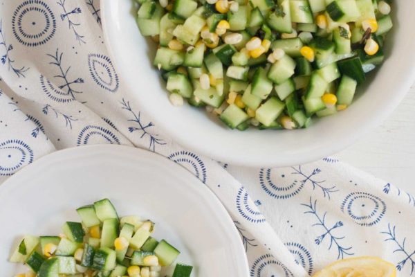 easy simple corn cucumber salad recipe