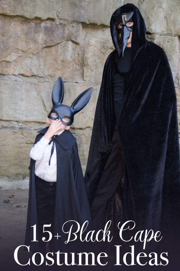 17 Black Cape Costume Ideas for the Whole Family - Bit & Bauble