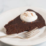 easy simple flourless chocolate torte cake 4 ingredient recipe