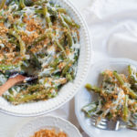 green beans cheese gruyere parmesan easy stovetop holiday side dish