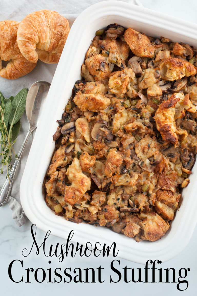 Mushroom Croissant Stuffing - Bit & Bauble