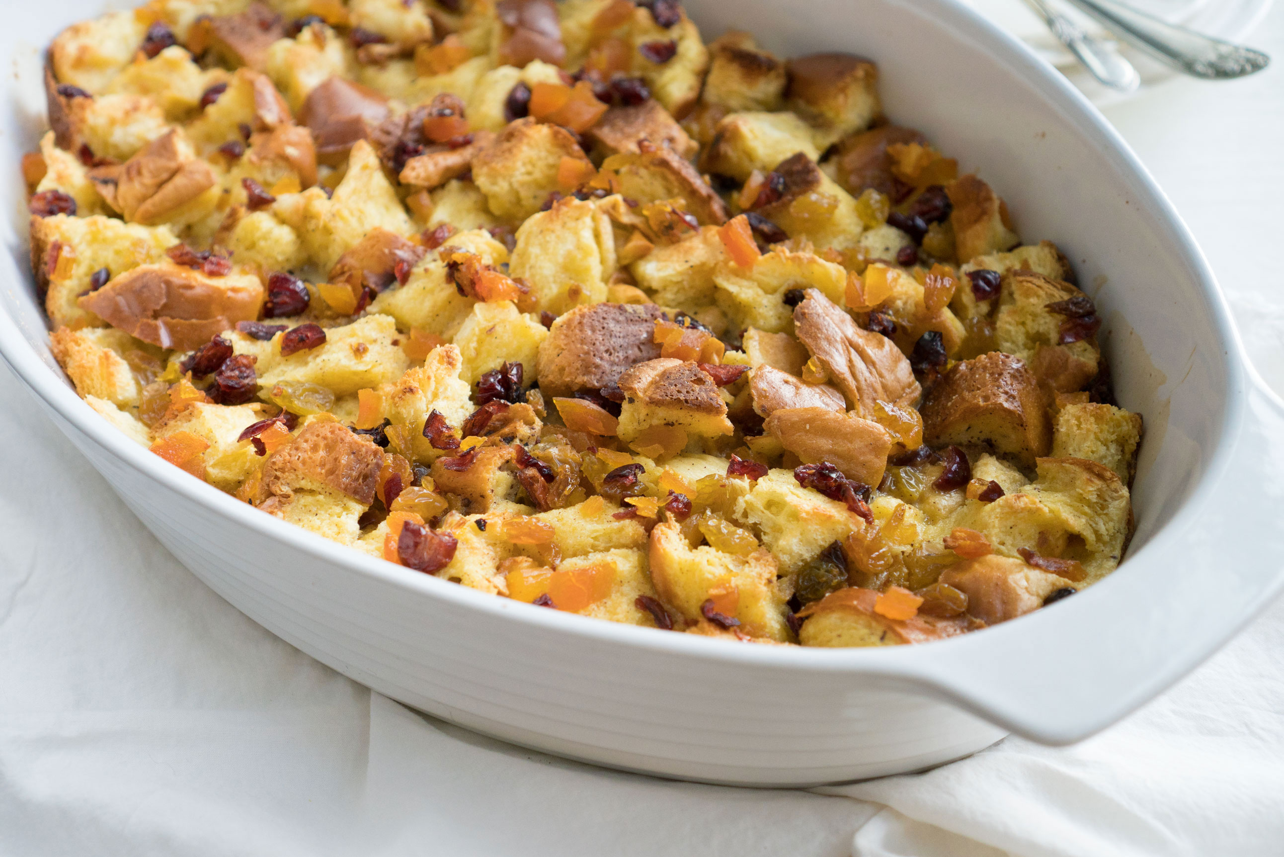 This sweetly spiced Eggnog Bread Pudding is an easy, make-ahead dish that can be served for an effortless Christmas morning breakfast or merry dessert.