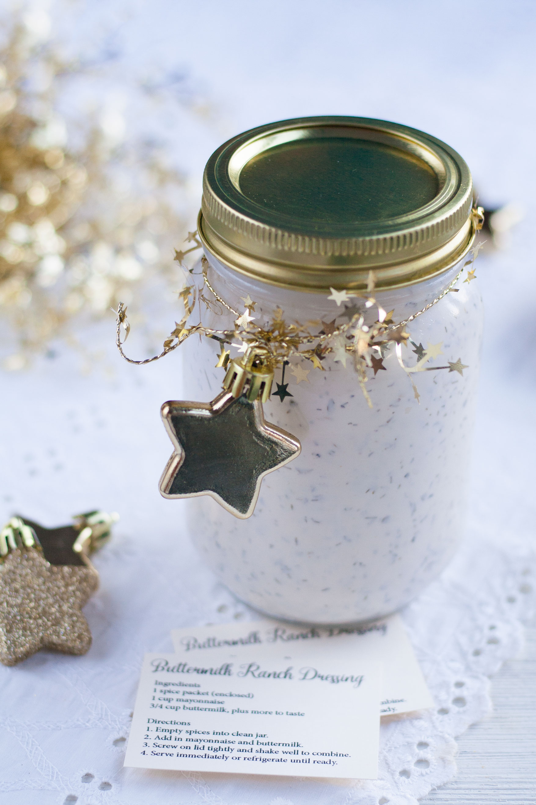 ranch dressing recipe mason jar gift idea christmas diy