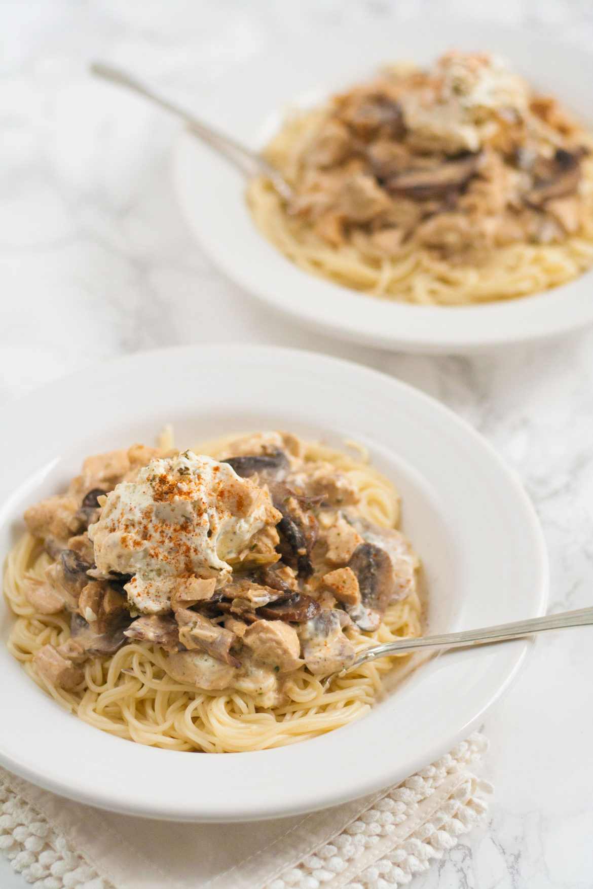 cajun-chicken-pasta-sherry-wine-mushroom-alouette-sauce-recipe